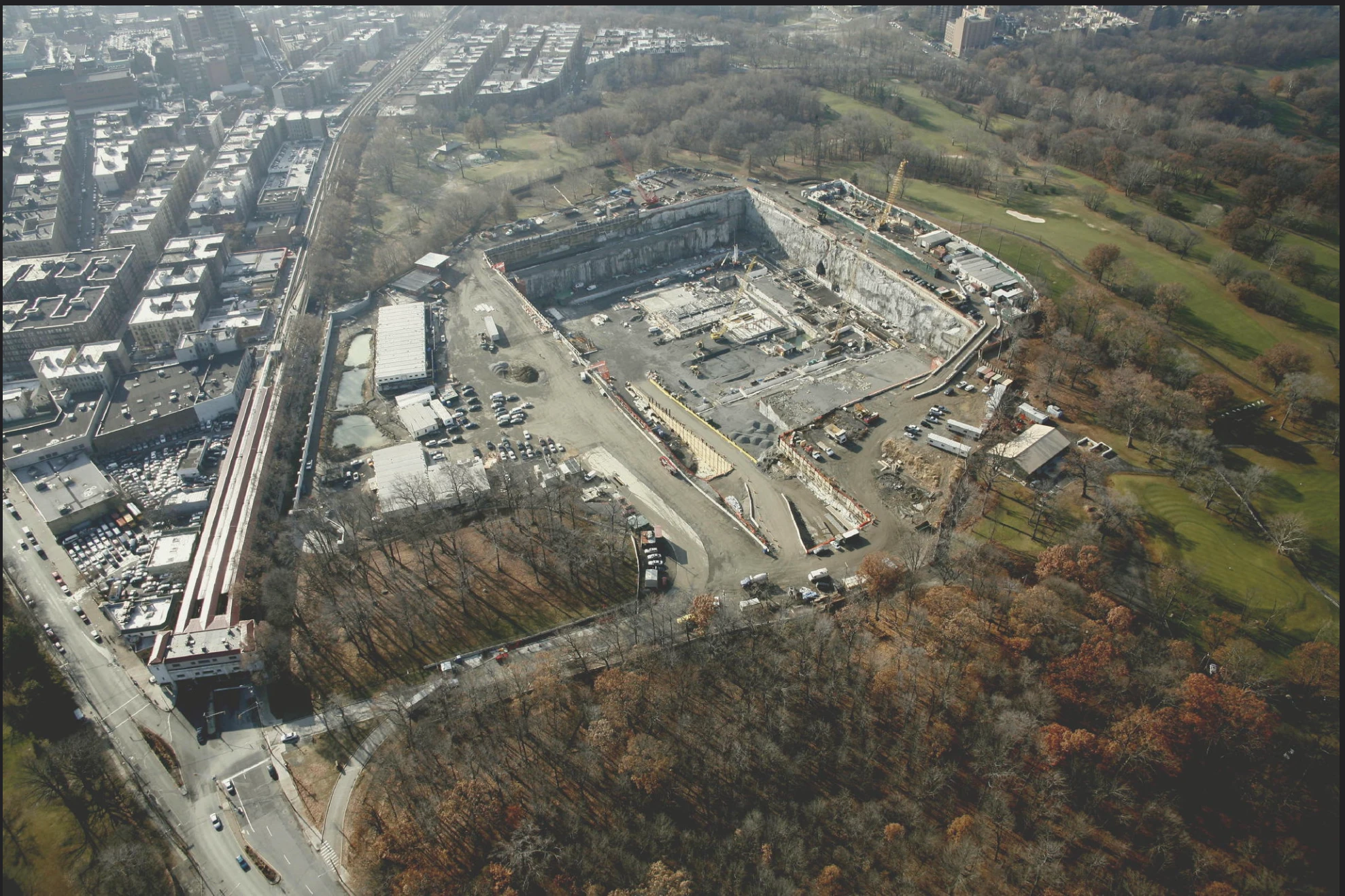 Croton Water Treatment Plant construction excavation