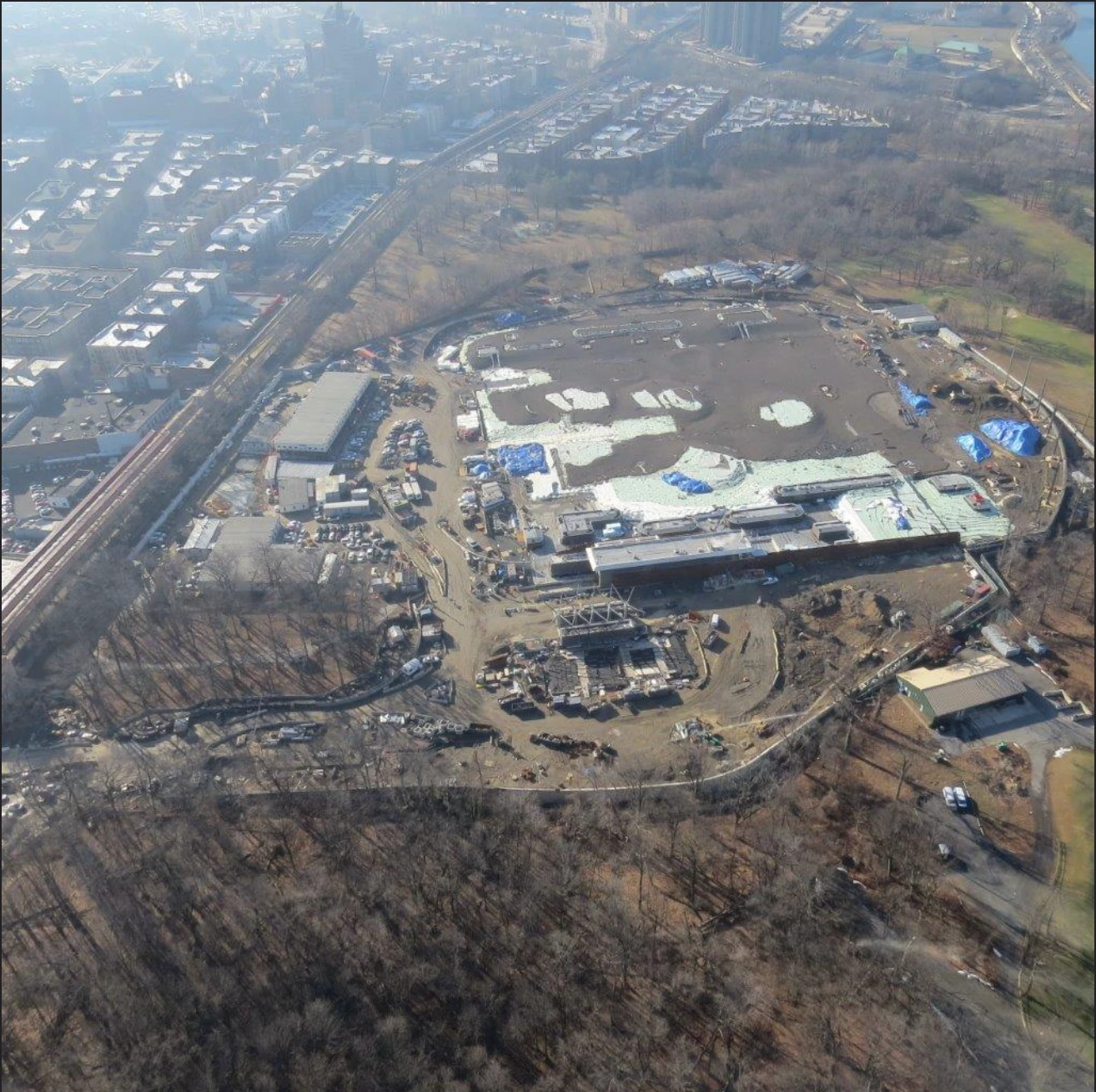 Croton Water Treatment Plant construction progress