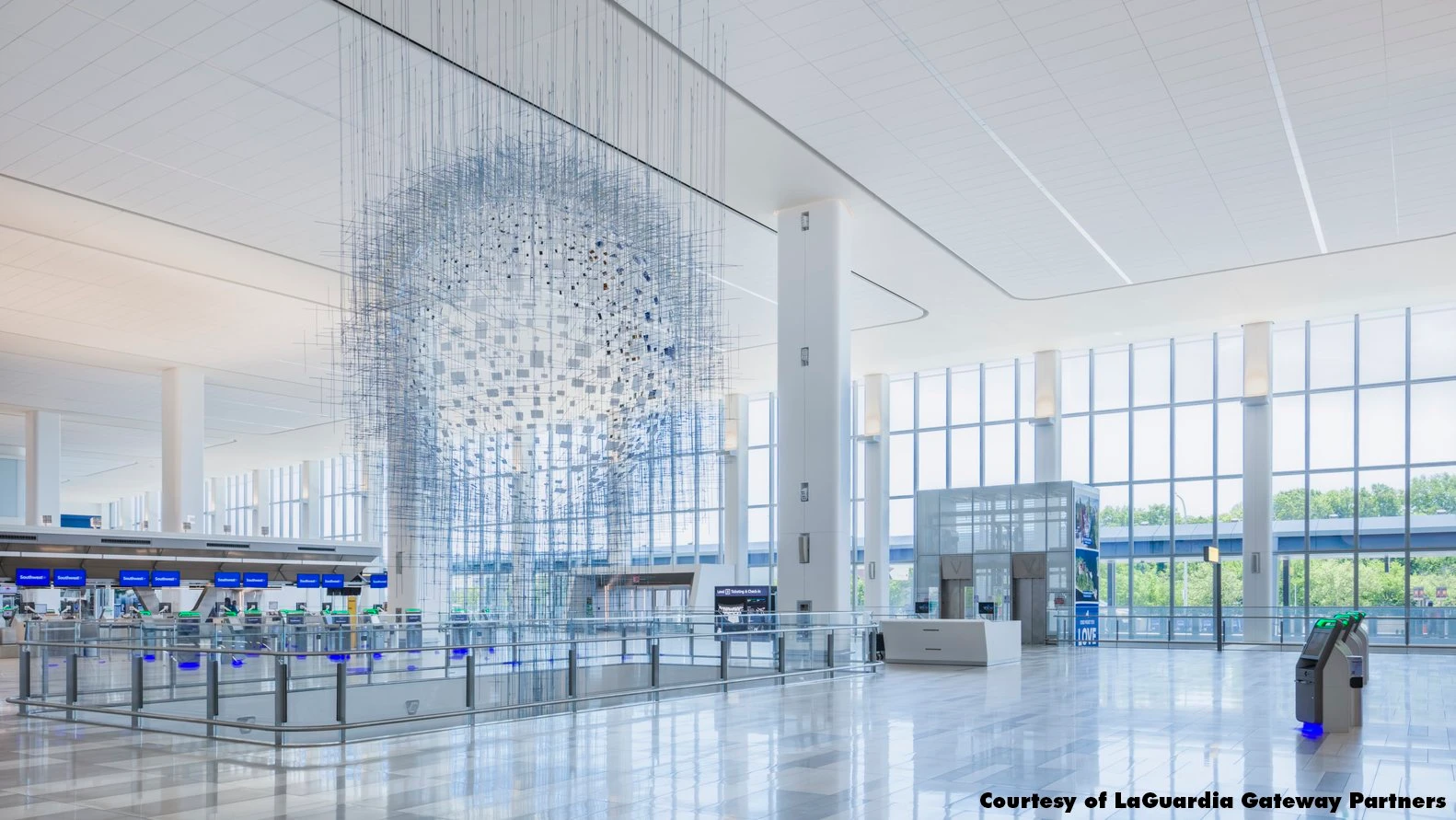 LaGuardia Terminal hanging sculpture