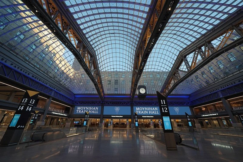Moynihan Train Hall construction