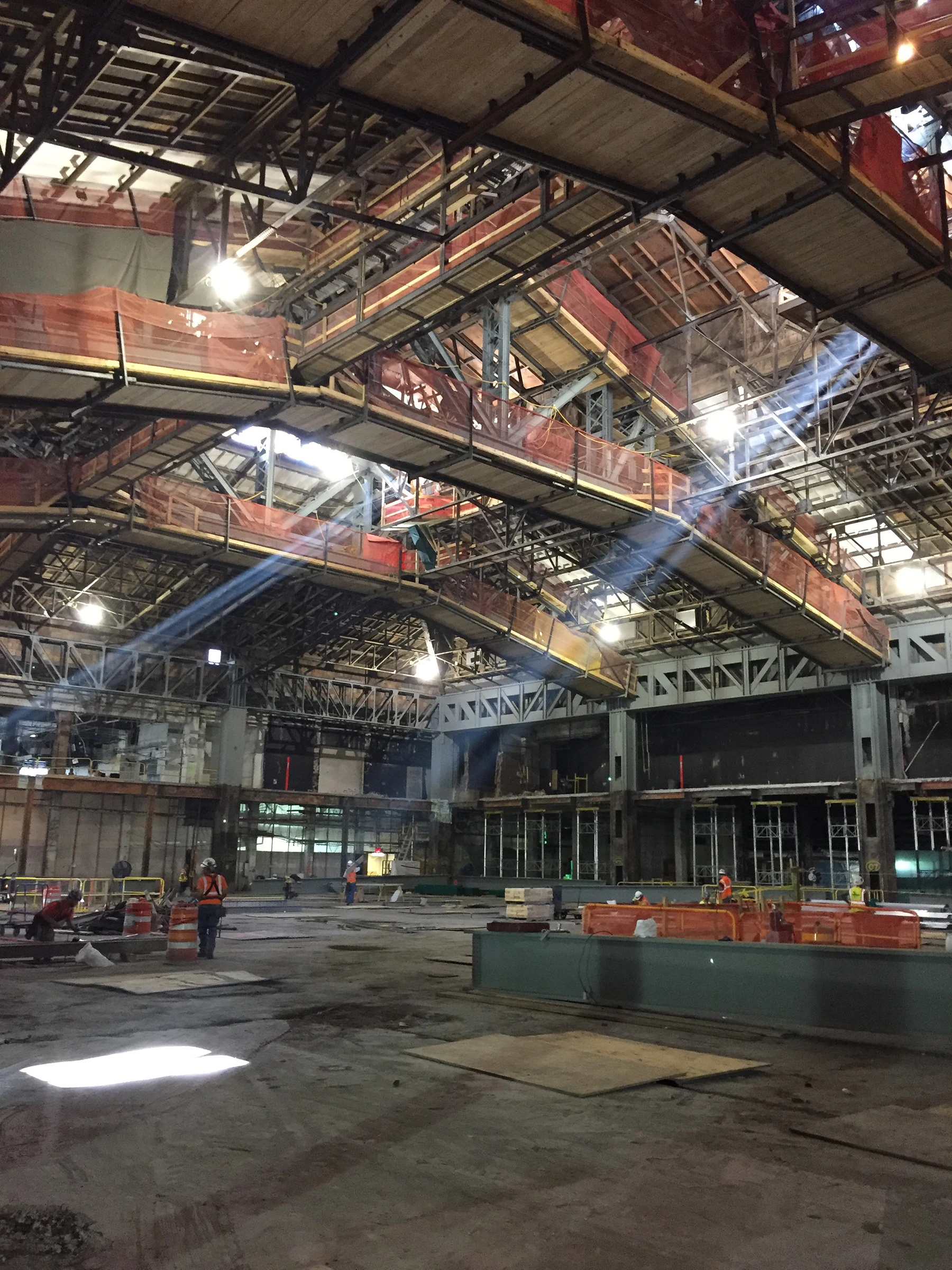 Moynihan Train Hall construction