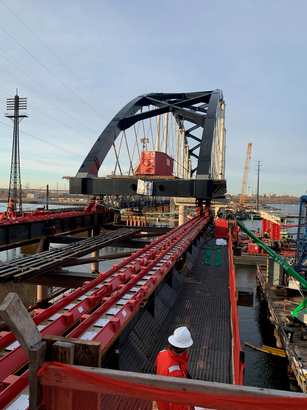 Portal North Bridge construction 2